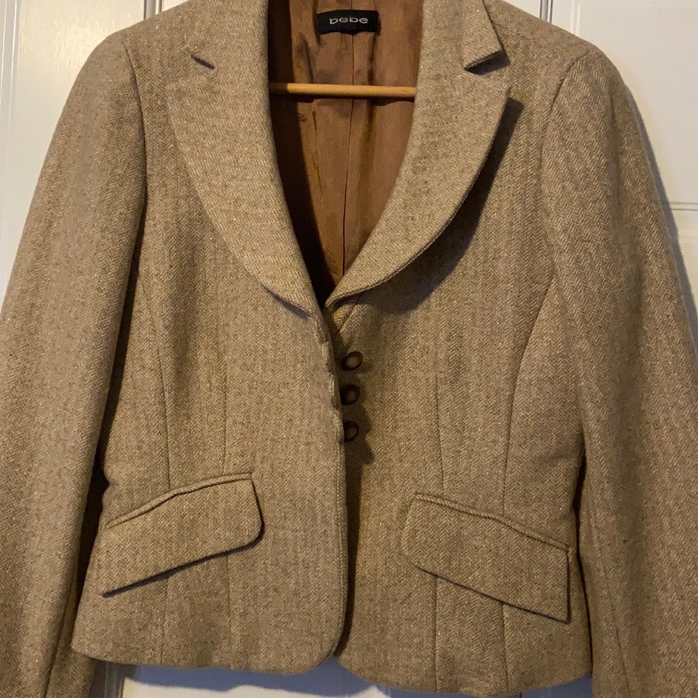 Bebe short wool jacket/blazer